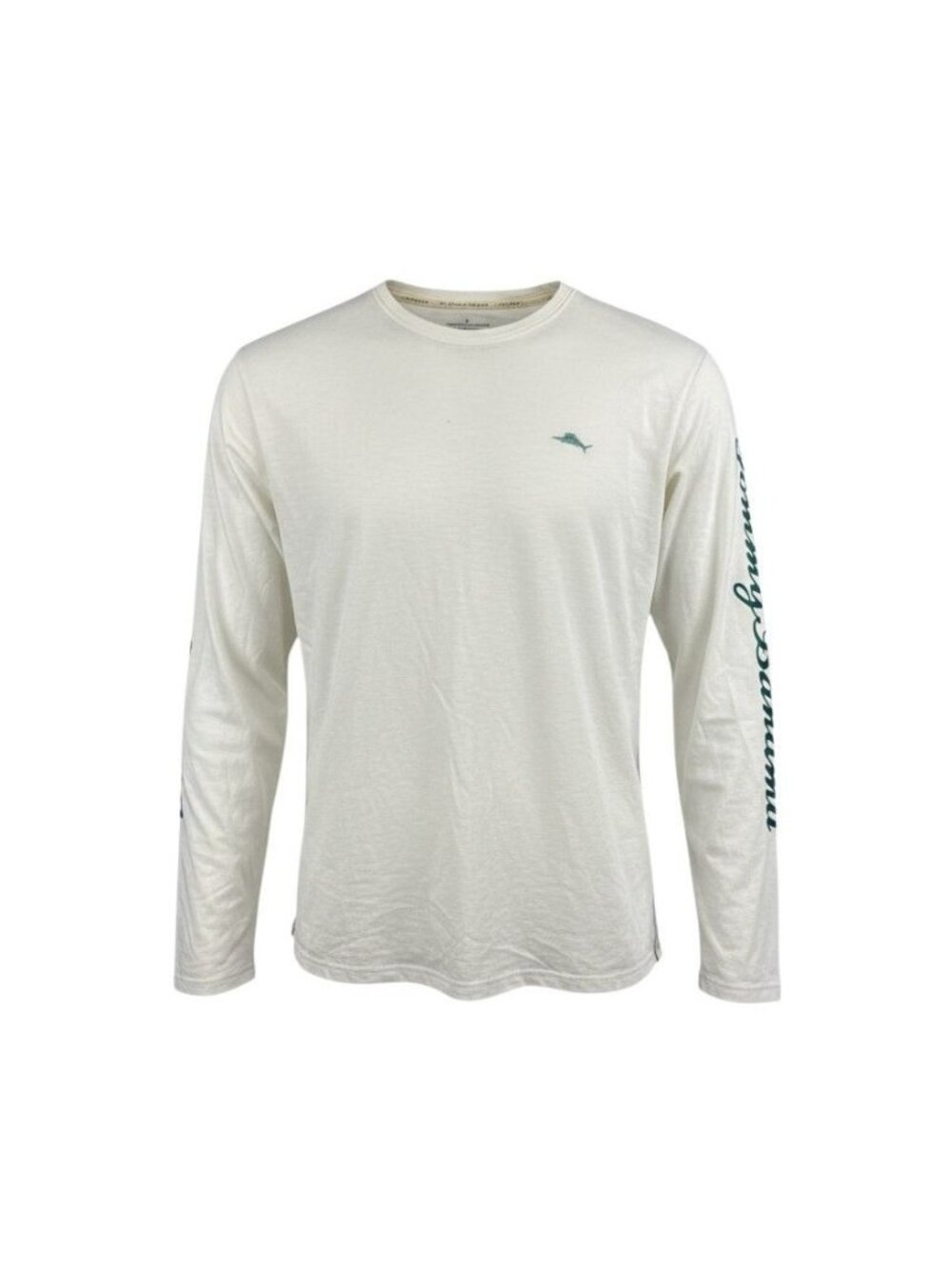 Tommy Bahama Mens White Long Sleeve T-Shirt XXXL Logo On Sleeve & Chest